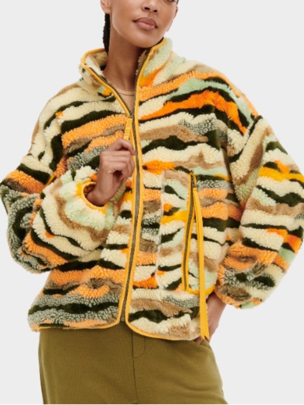 UGG Marlene Cali Collage Jacket Sunset / Desert Small Sherpa - Gorgeous!